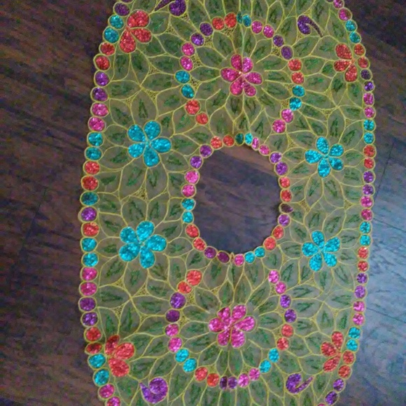 1960s Sequined Over the Top Cover Up Swim Wear Formal Wear - Picture 6 of 6